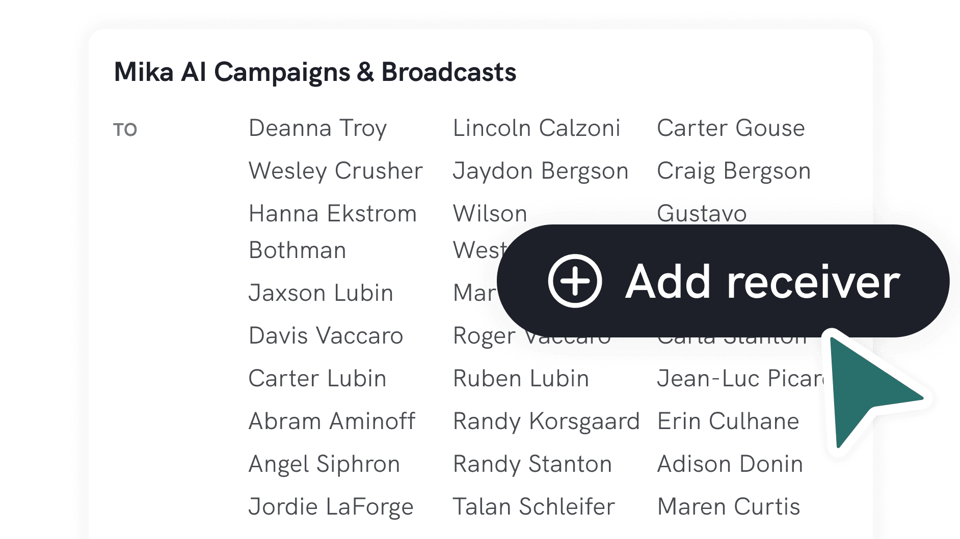 Delivering and collecting information