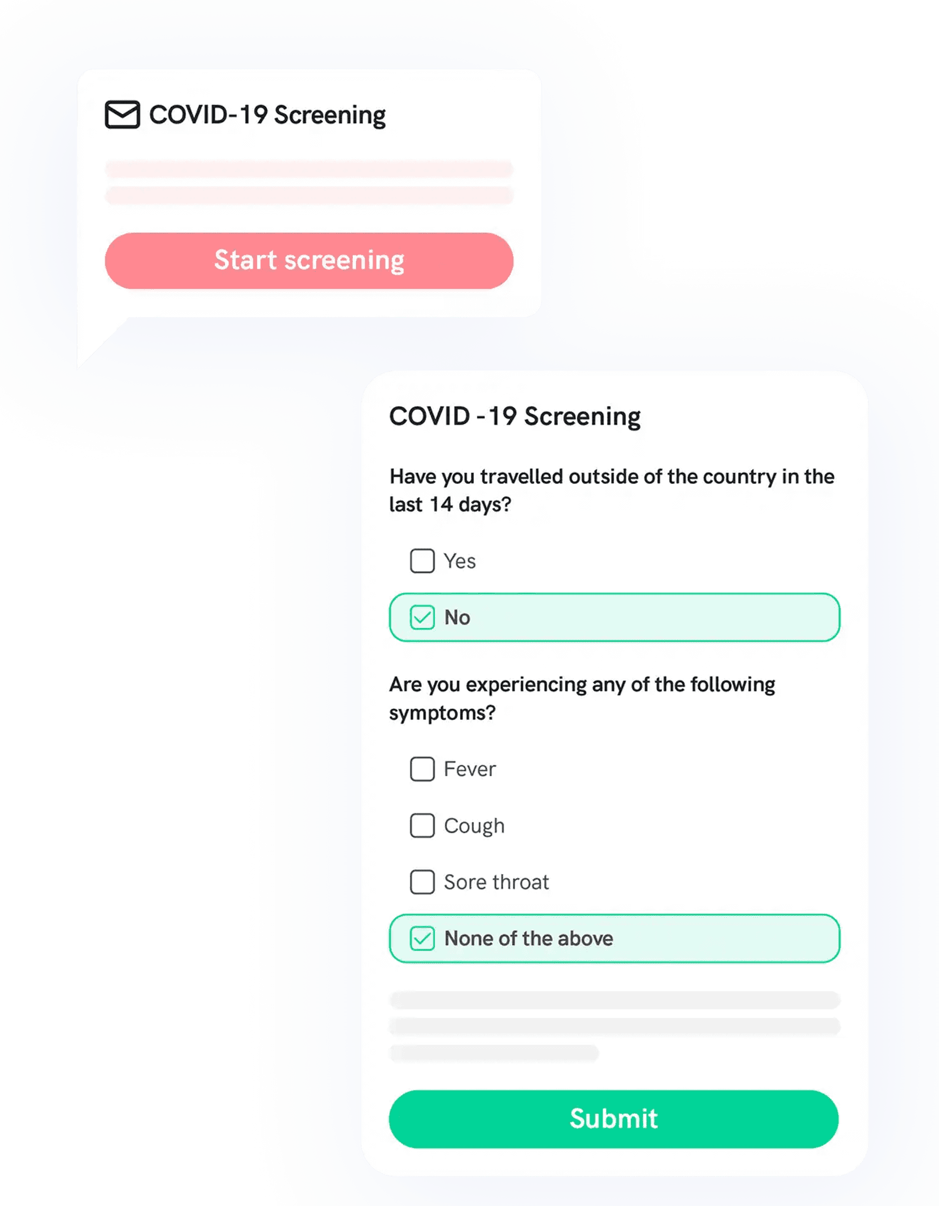 Delivering and collecting information